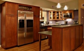Chrome kitchen appliances