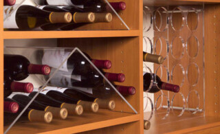 Laminate wine shelf