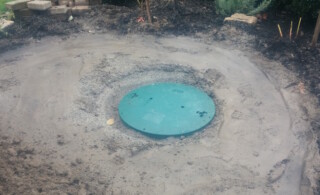 Underground septic tank