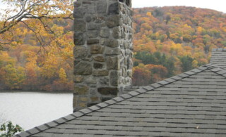 Stone chimney