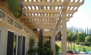 Wood patio cover