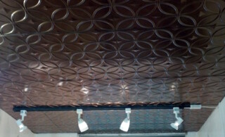 Tin panel ceiling