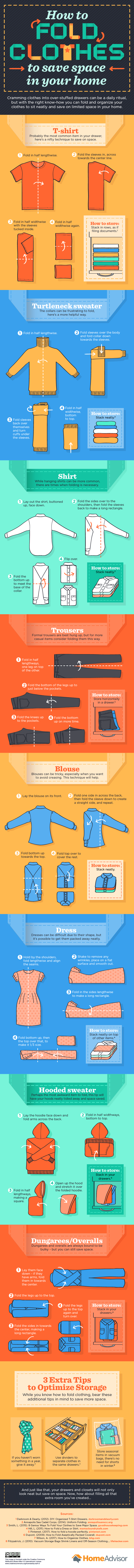 How To Fold Clothes To Save Space In Drawers Homeadvisor