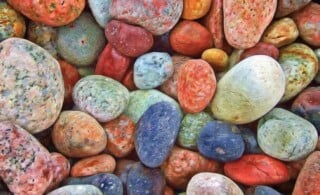 colorful pile of stones