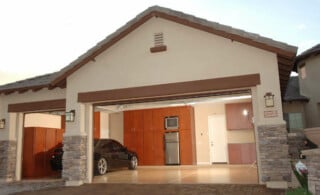 View of Garage and Interior