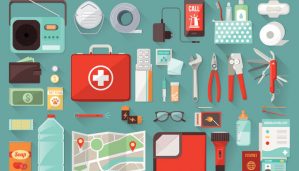 Home survival emergency kit for evacuation