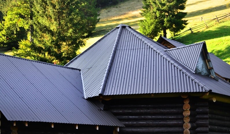 powder coated metal roof