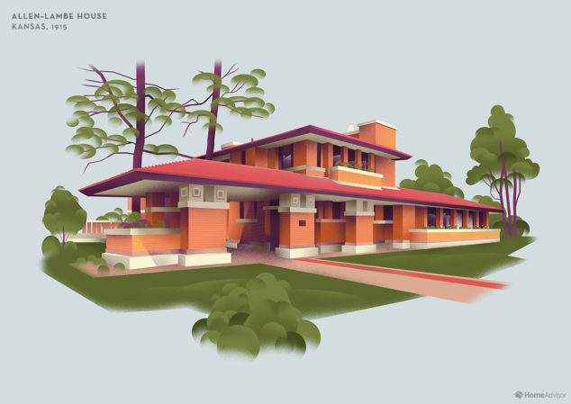 A Map Of Frank Lloyd Wright Homes In Nearly Every State