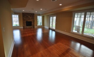 Hardwood flooring with a durable finish