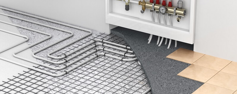 radiant heat flooring under tiles