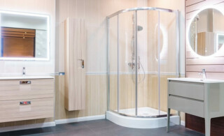 clean enclosed shower doors