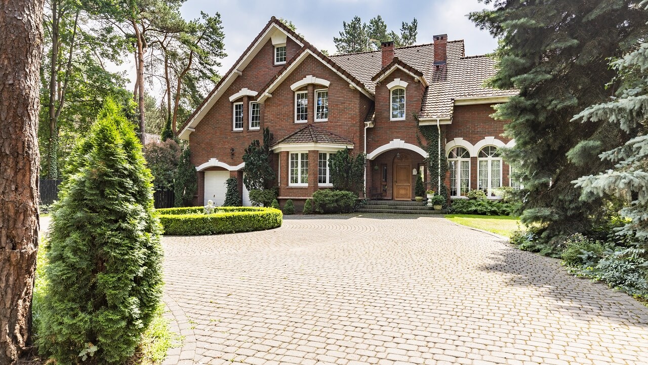 large residential house with driveway