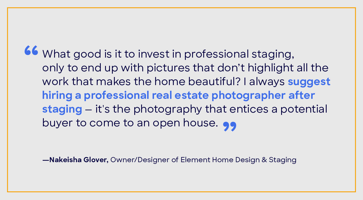 Nakeisha Glover home staging quote