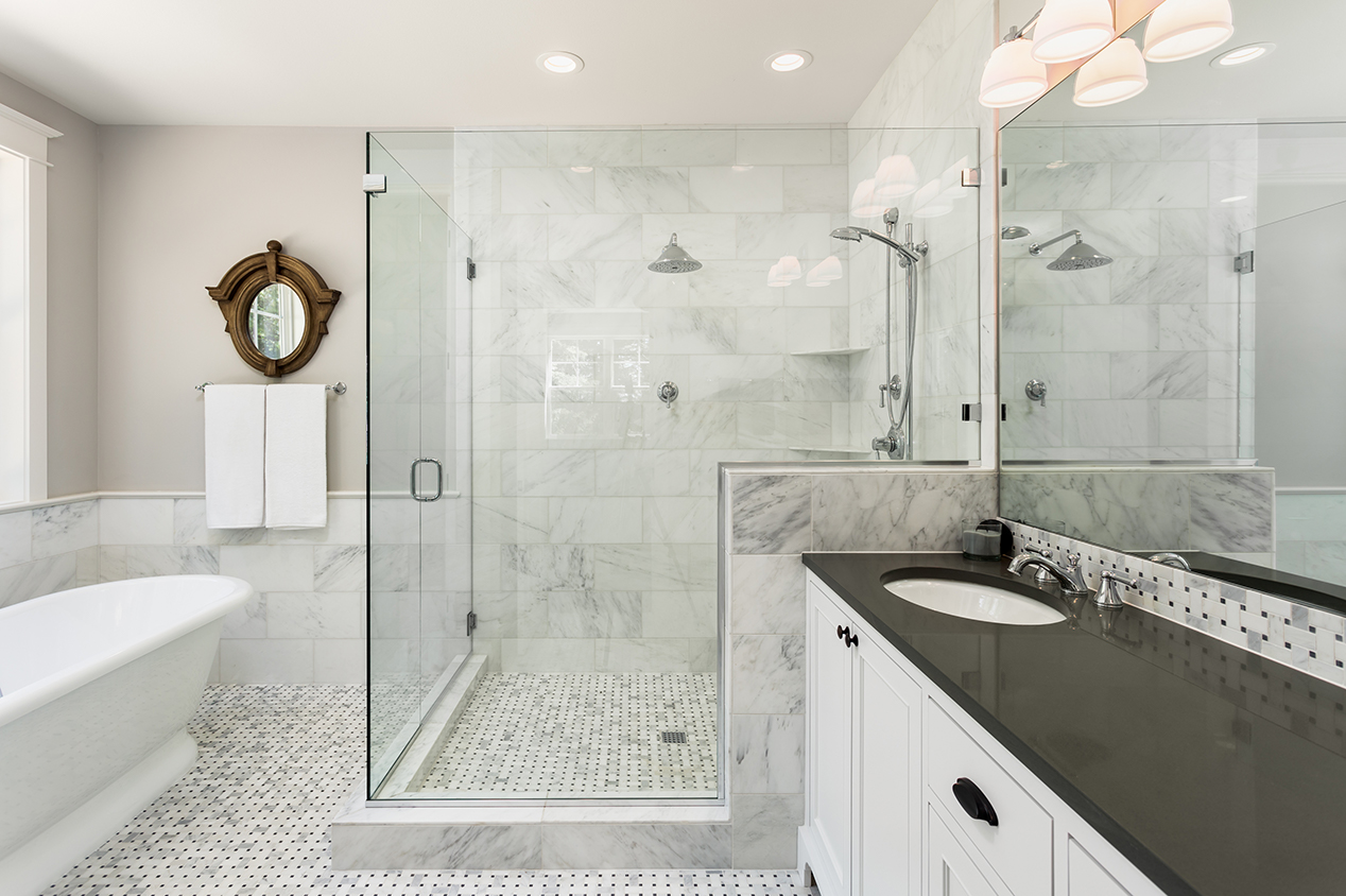 oversized bathtubs with stand up shower