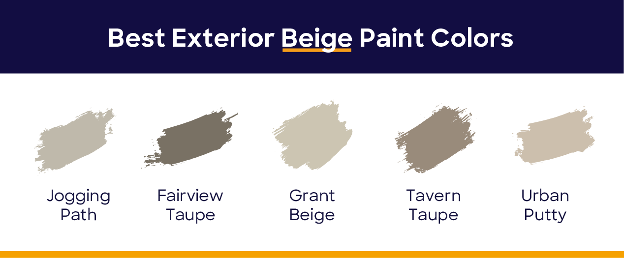 best exterior beige paint colors