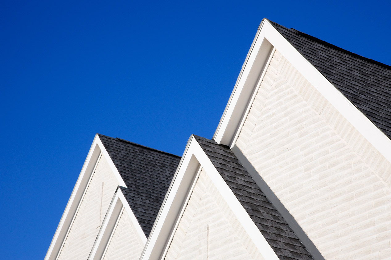 Rooflines consisting of architectural shingles