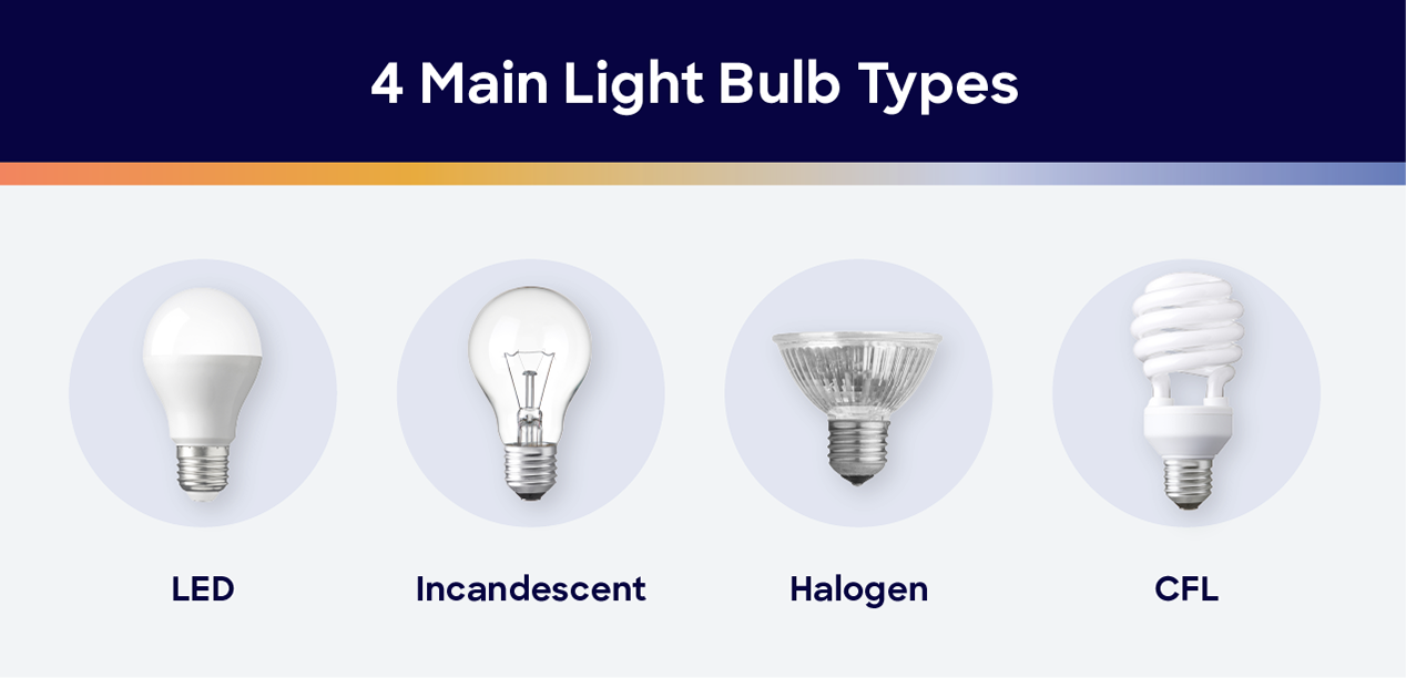 Halogen on sale bulb types