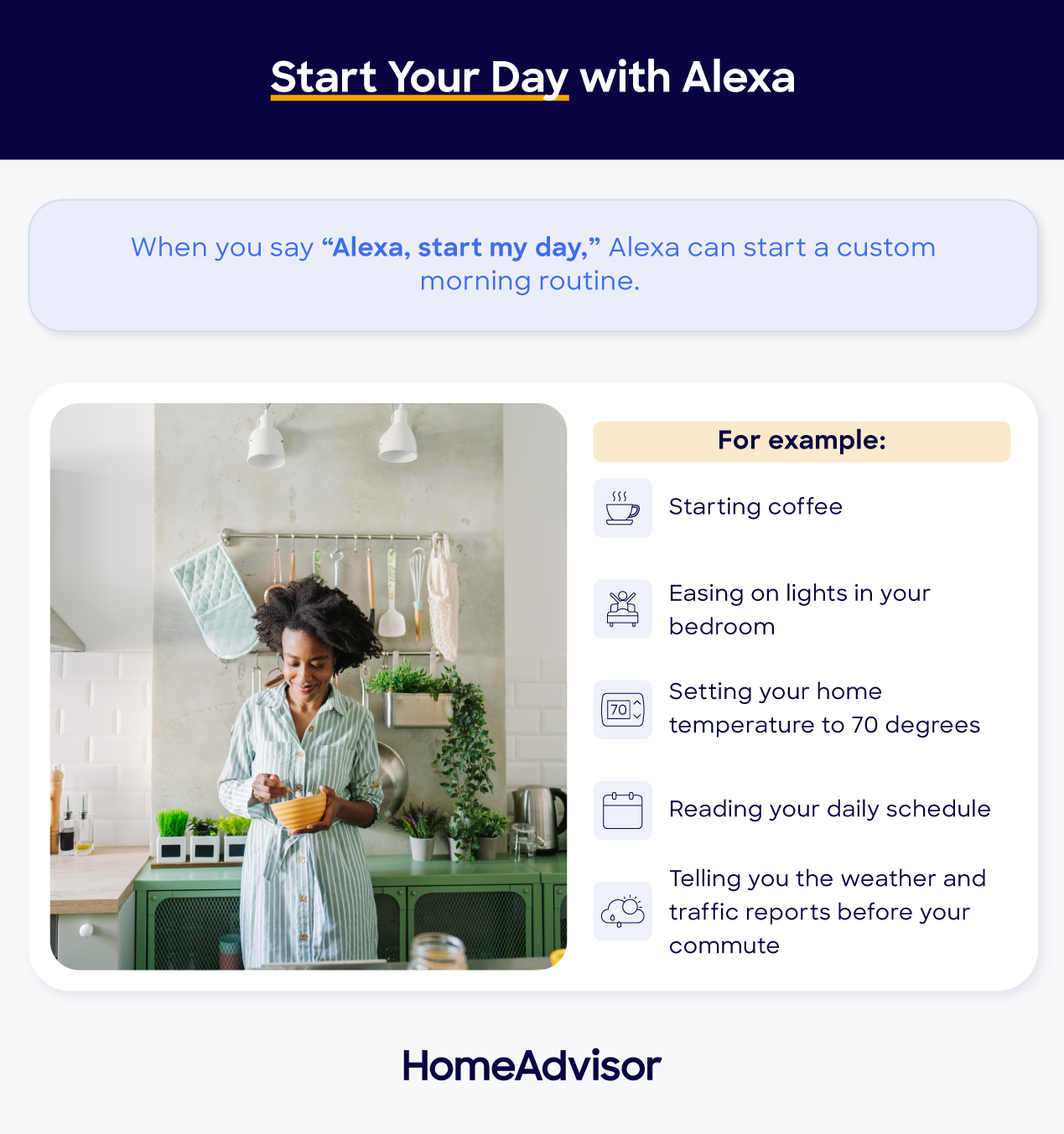 Alexa morning routines